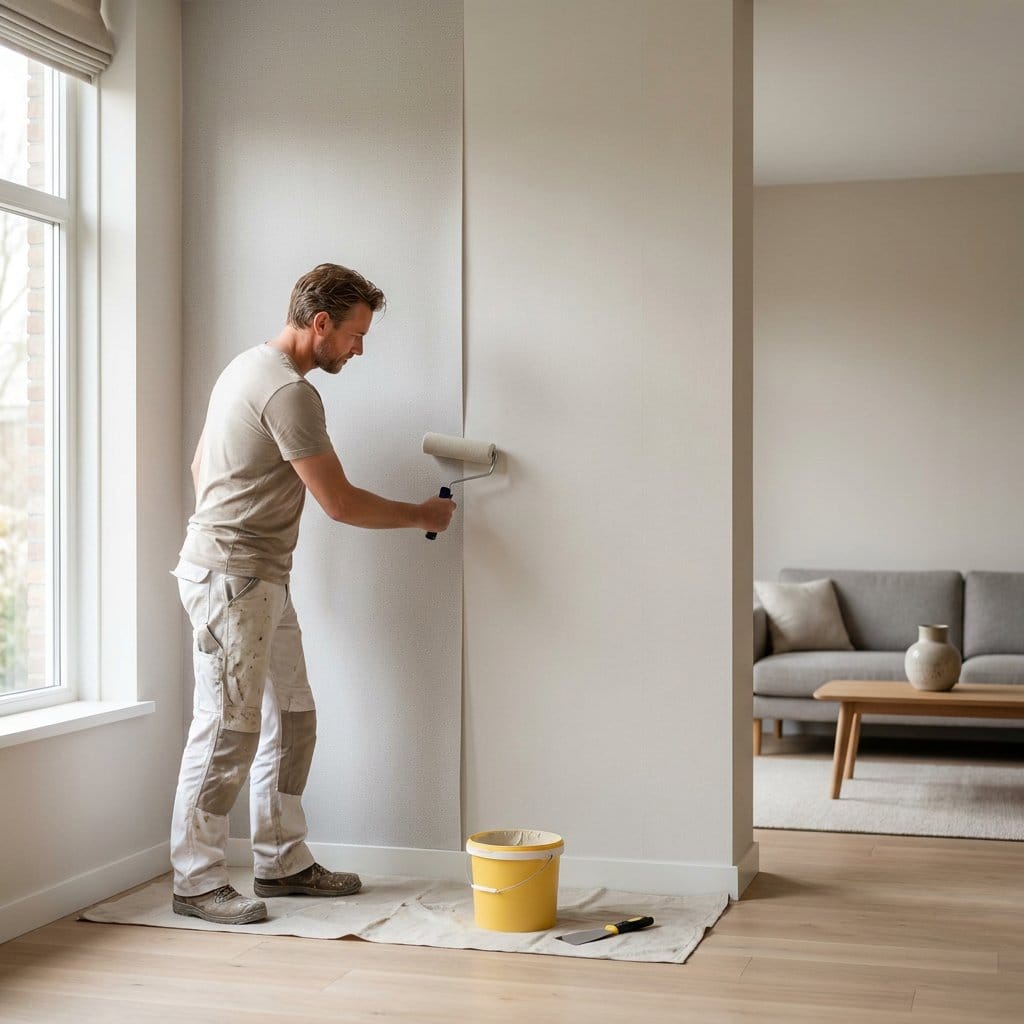 Behangen over renovlies