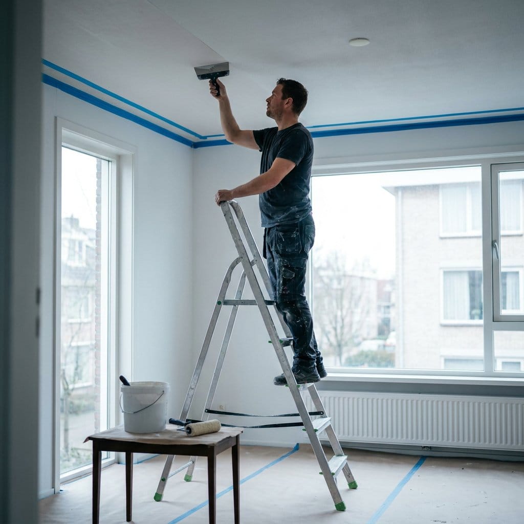 Renovlies op plafond aanbrengen