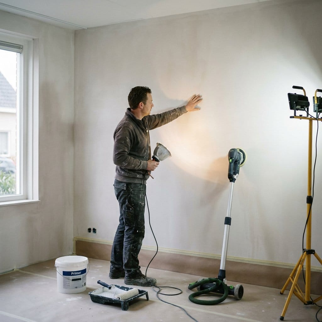 Ondergrond voor renovlies voorbereiden