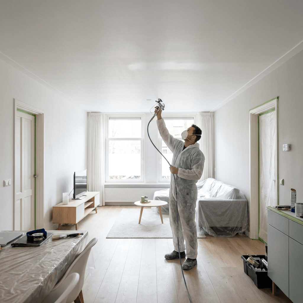 Plafond spuiten