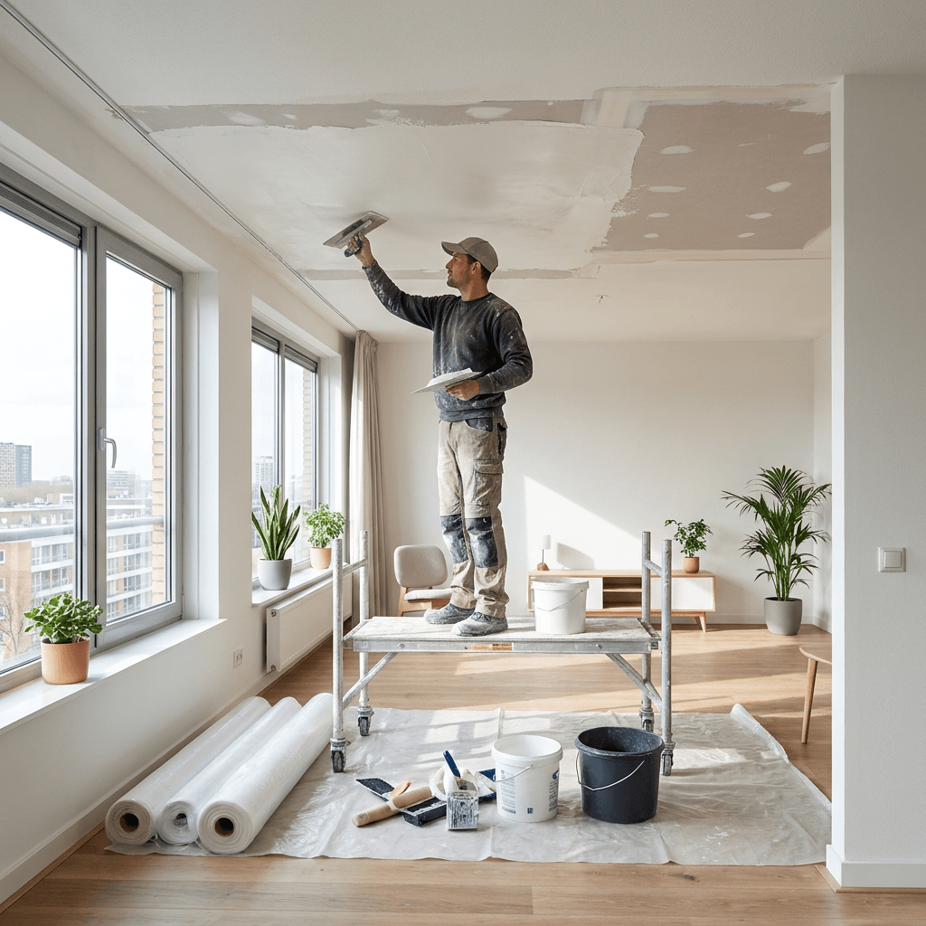 Plafond stucen