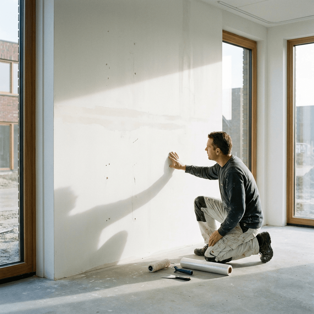 Behangklare muur verven